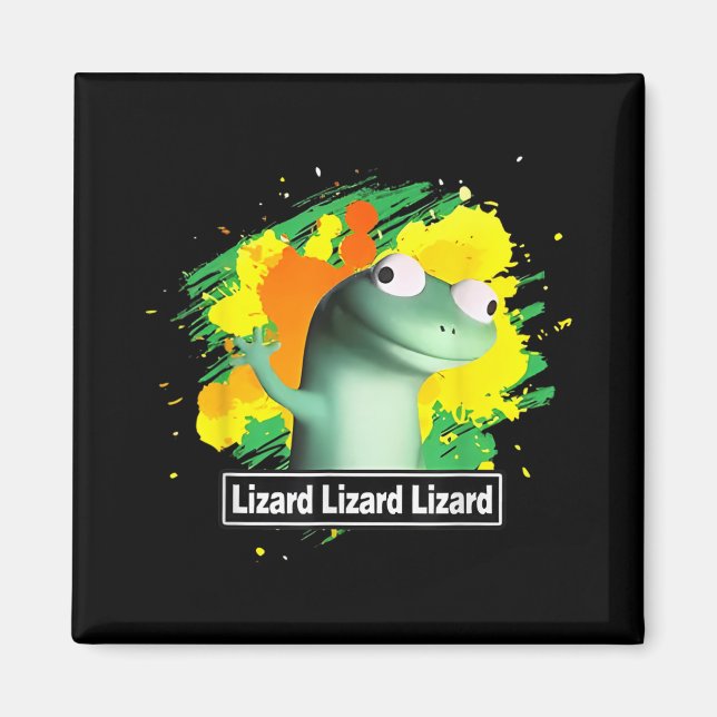 Imán Lizard Lizard Lizard Shirard Gracioso Animal Extra (Frente)