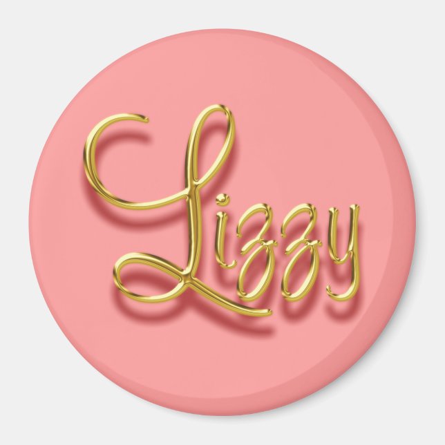 Imán Lizzy gold Magnet (Frente)