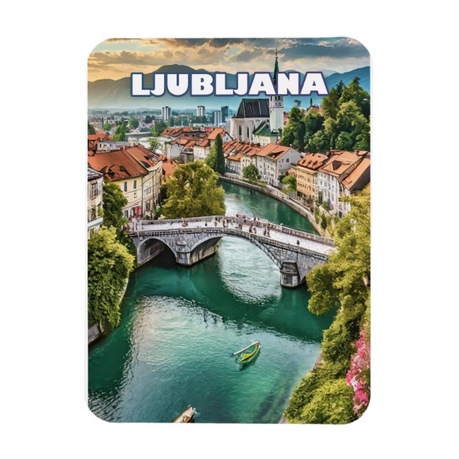 Imán Ljubljana, joyau slovène (Vertical)