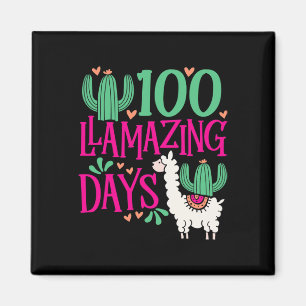 Imán Llama 100 Días Llamativos De La Escuela - Chicas A