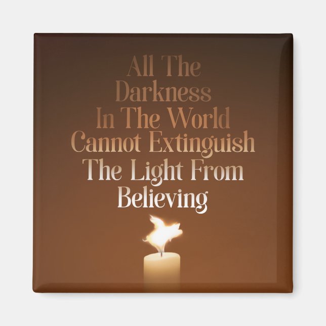 Imán Llama a la velas de cerdo voladora (Frente)