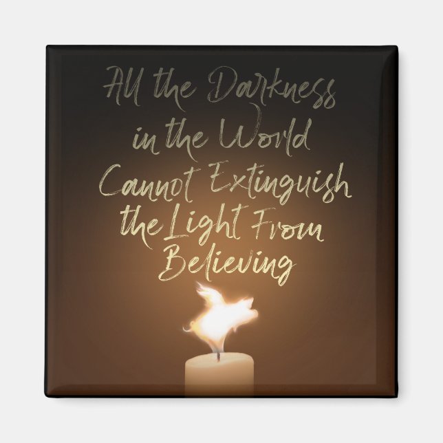 Imán Llama a la velas de cerdo voladora (Frente)