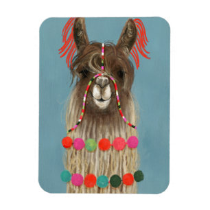 Imán Llama adorada - Brown