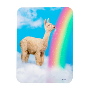 Imán Llama: Arcoiris golpeando