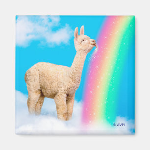 Imán Llama: Arcoiris golpeando