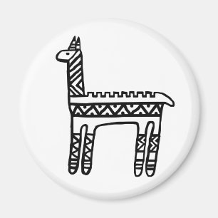 Imán Llama-BW