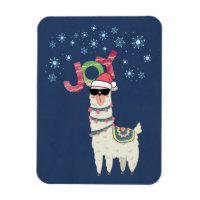 Llama Guay en Santa Hat con Navidades de copas de 