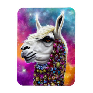 Imán Llama Joya Colorida