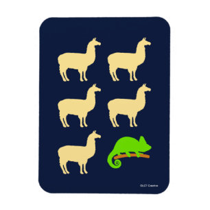 Imán Llama Llama Llama Llama Chameleon