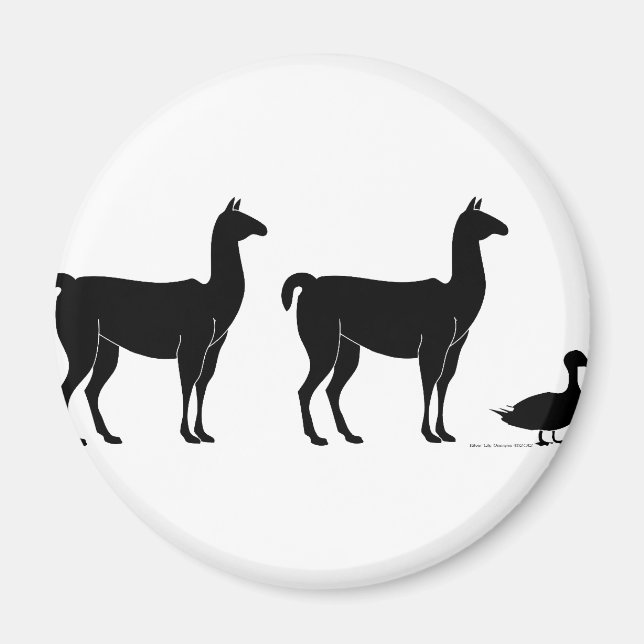 Imán Llama, llama, pato (Frente)