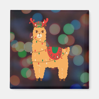 Imán Llama navidades