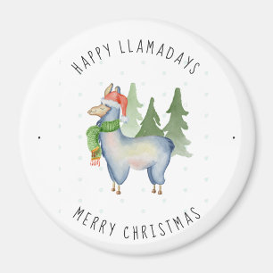 Imán Llama navidades