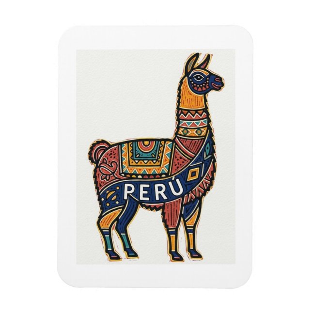 Imán Llama Peruana (Vertical)