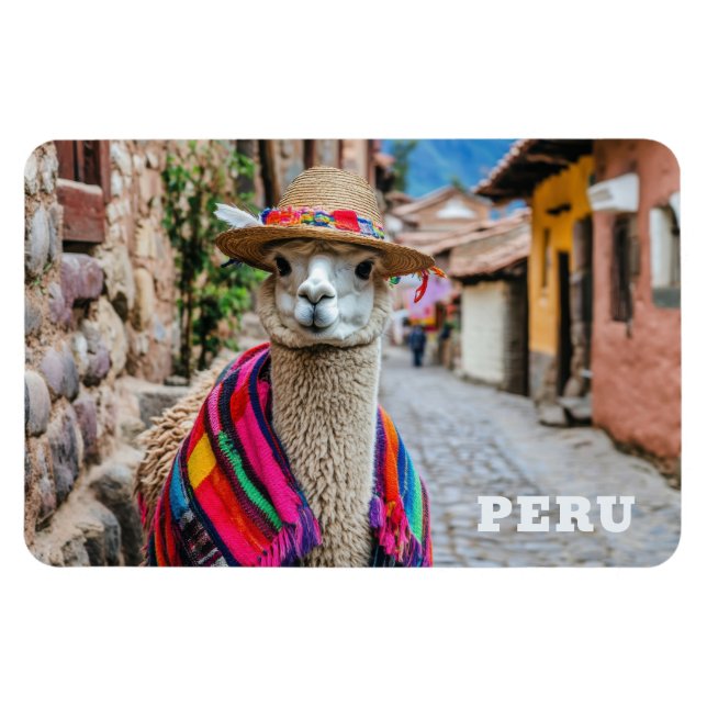Imán Llama peruana (Horizontal)