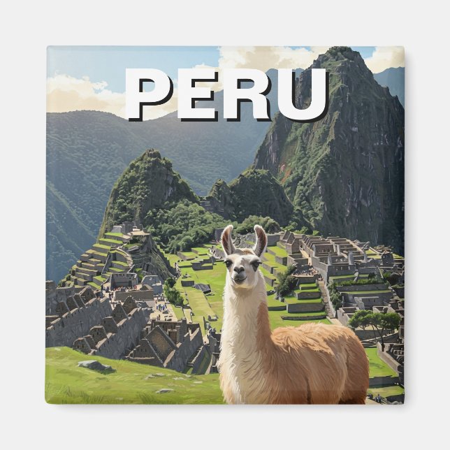 Imán Llama peruana (Frente)