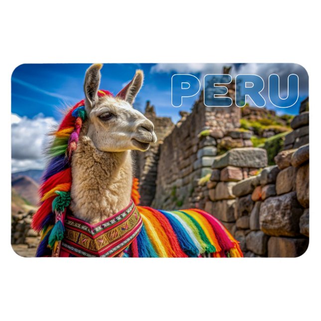 Imán Llama peruana (Horizontal)
