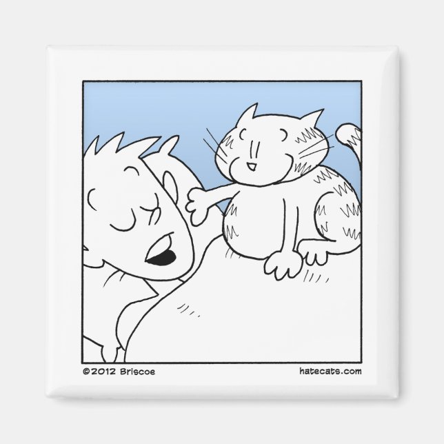 Imán Llamada de despertar a gato (Frente)