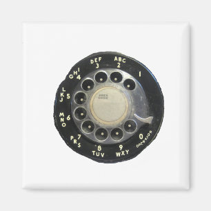 Imán Llamada telefónica de Rotary antigua