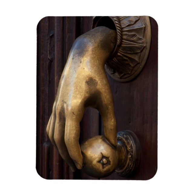 Imán Llamador de puerta de mano primer plano, México (Vertical)