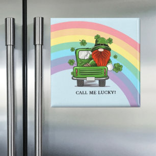 Imán Llámame Lucky Gnome St Patricks Day