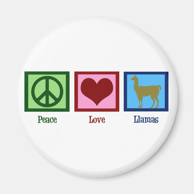 Imán Llamas de amor por la paz (Frente)
