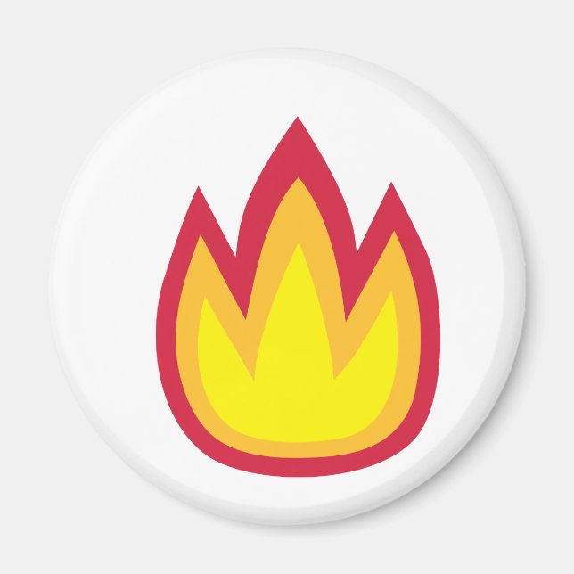Imán Llamas de fuego (Frente)
