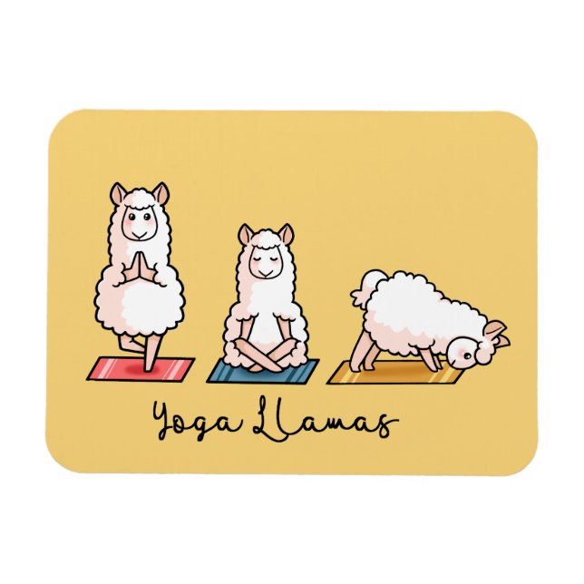 Imán Llamas de yoga (Horizontal)