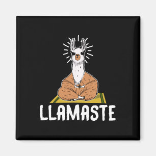 Imán Llamaste Llama de Yoga Divertido Amante de la Medi