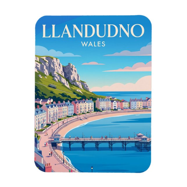 Imán Llandudno Gales (Vertical)