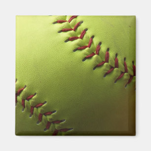 Imán Llano amarillo del softball