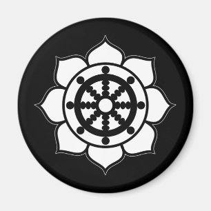 Imán Llanta Dharma de flores de Lotus