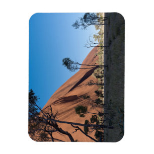 Imán llanura de uluru y desierto