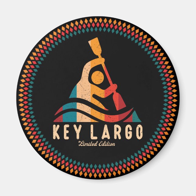 Imán Llave retro Largo Kayaking (Frente)
