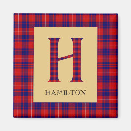 Imán Llavero de Monograma H de Tartán Hamilton