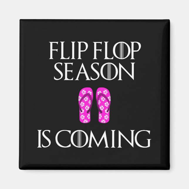 Imán Llega la temporada de Flip Flop (Frente)