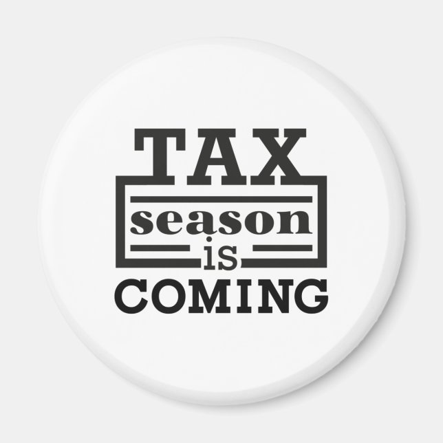 Imán Llega la temporada de impuestos (Frente)