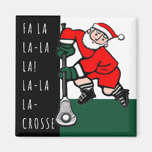 Imán Llenador de calcetín de Navidad de Lacrosse