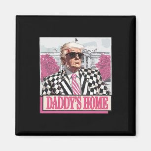 Imán Lleva a America Ck Daddy's Home Funny Pink Donald