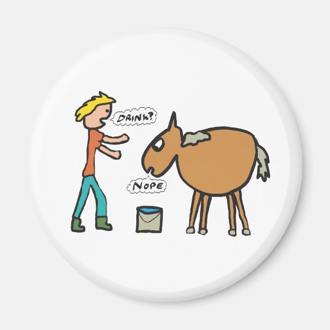 Imán Llevar Un Caballo Al Agua (Frente)