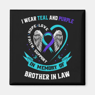 Imán Llevo Camiseta Conciencia Purpura Verde Hermano Po