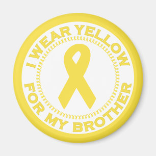 Imán Llevo el amarillo para mi Brother