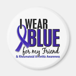 Imán Llevo el RA azul de la artritis reumatoide del