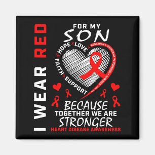 Imán Llevo Rojo Por Mi Hijo Conciencia Del Mes De La En