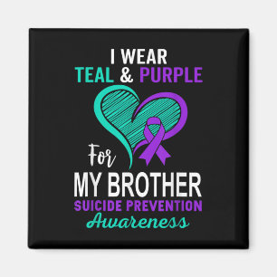 Imán Llevo Turquesa Morado En Memoria De Mi Hermano Sui