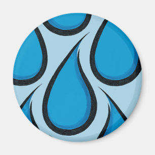 Imán Lluvia azul