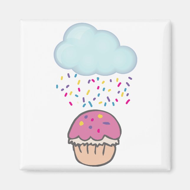 Imán Lluvia Sprinkis en torta (Frente)