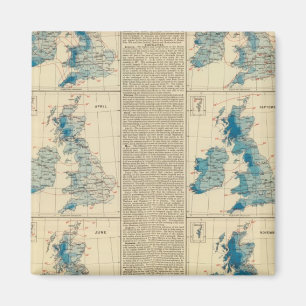 Imán Lluvia, temperatura, Islas Británicas