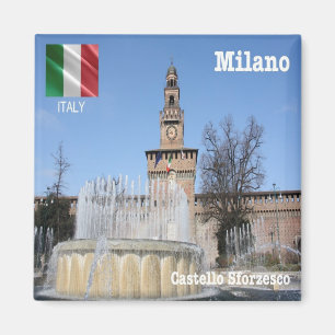 Imán LMD019 Fuente CASTELLO SFORZESCO, Milán, Fridge