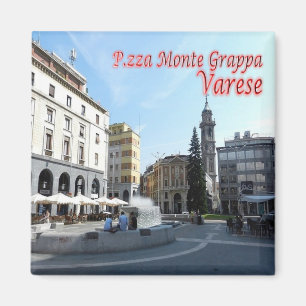 Imán LMD031 VARESE Piazza Monte Grappa, Italia, Fridge