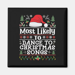Imán Lo Más Probable Es Bailar Con Canciones De Navidad